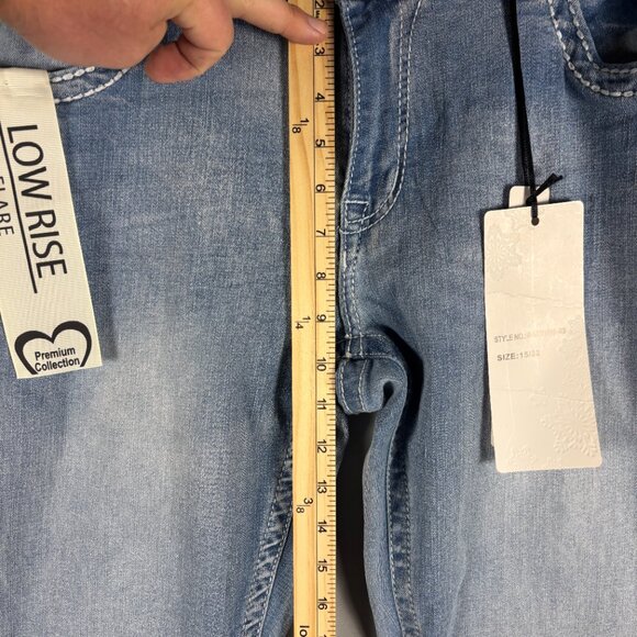 Sky Premium Collection Low Rise Flare Jeans 15/16– NWT - Picture 8 of 10